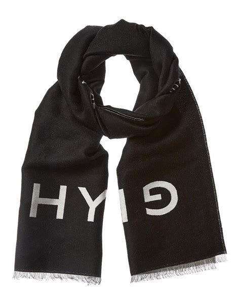 givenchy wool logo scarf|givenchy silk scarves.